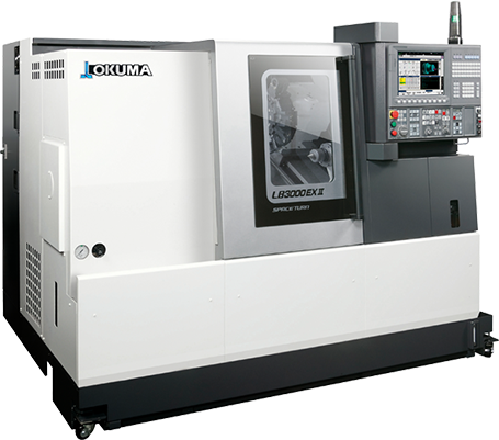 เครื่อง CNC Lathe แบบ 1 Saddle ของโอคุม่า LB3000 EXⅡ